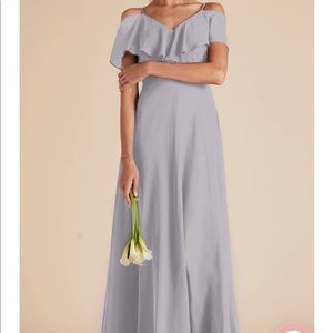 Grey convertible floor length dress!